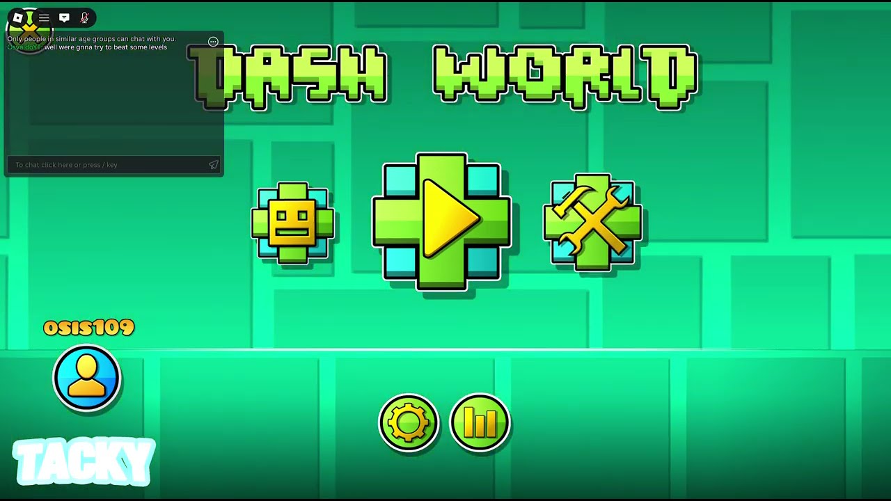 I tried Roblox ''Geometry Dash''