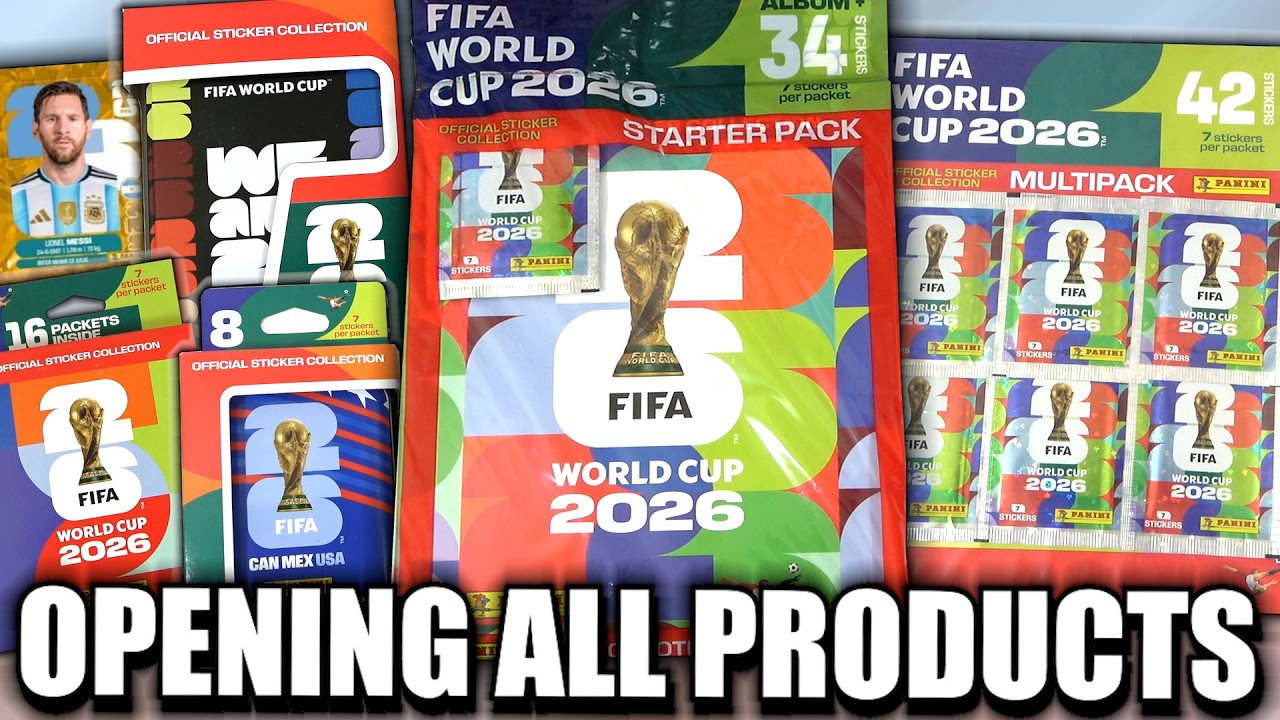 *NEW* OPENING EVERY FIFA WORLD CUP 2026 Sticker Product | Starter Pack, Tin, Multipack & More