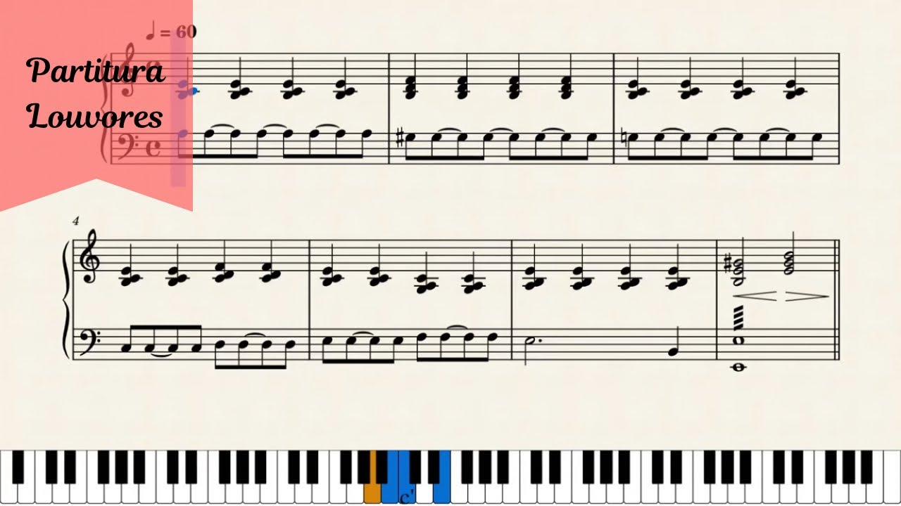 Socorre-me, Senhor - Partitura Piano