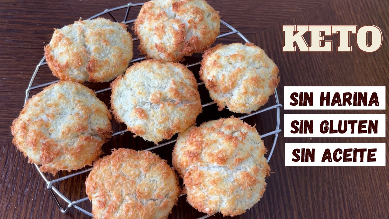GALLETAS DE COCO (KETO) Sólo 3 ingredientes😱 Sin Harinas - Sin Azúcar - Saludables