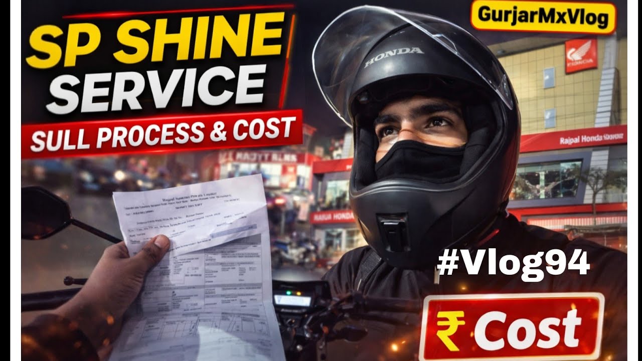 SP Shine 3rd Servicing Full Vlog 🙆‍♂️| कितने पैसे लगे?| Honest Review |GurjarMxVlogs #vlog #spshine 