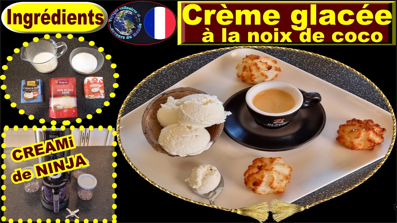 Recette pour NINJA CREAMi – Crème glacée à la noix de coco