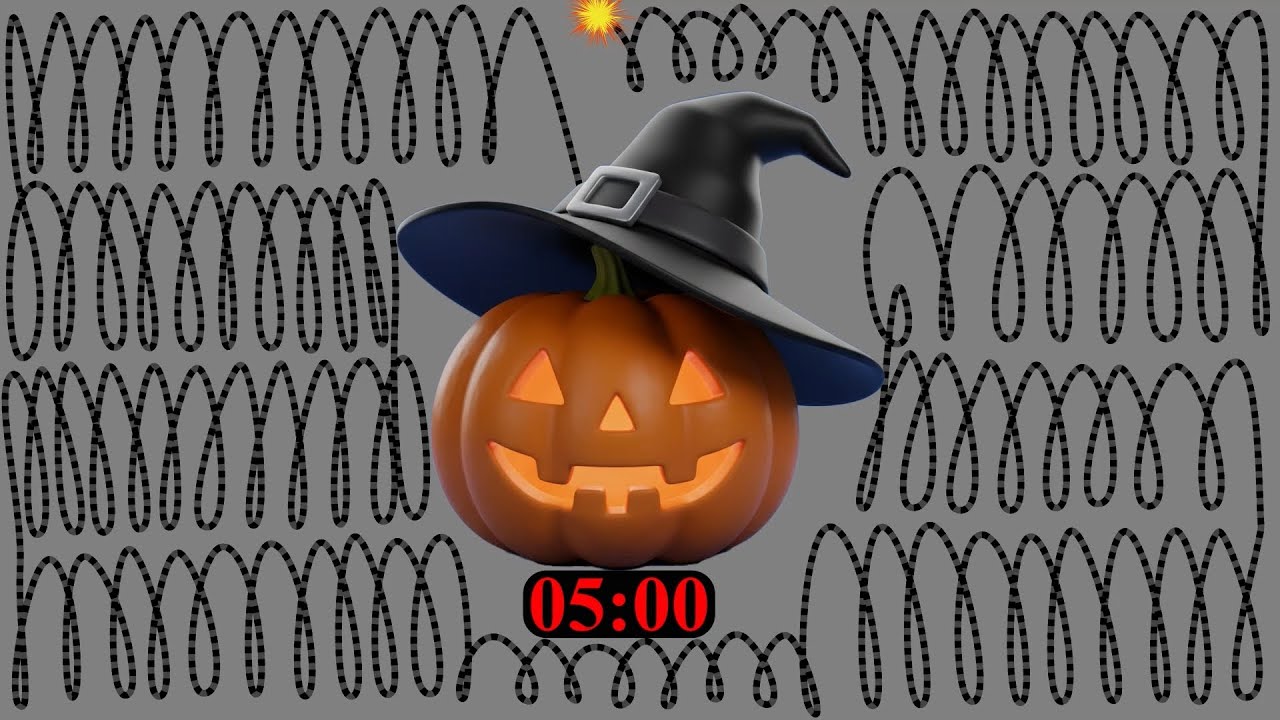 5 Minute Halloween Ghost Countdown Timer [Pumpkin]👻🎃