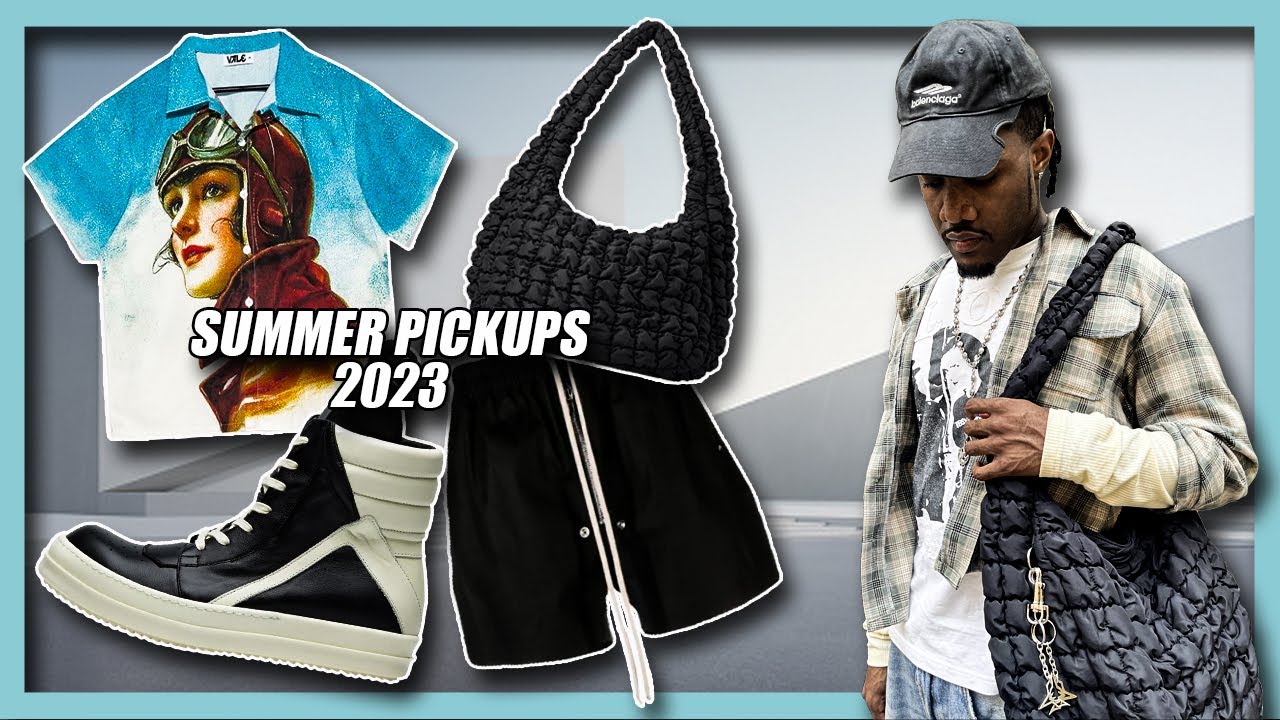 Insane Summer Pickups 2023 | Rick Owens, Acne Studios, Marine Serre (Men's Fashion Clothing Haul)