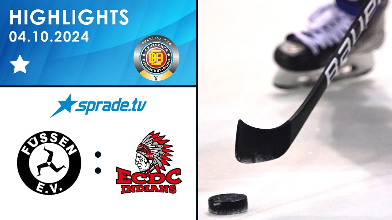04.10.2024 - Highlights - EV Füssen vs. ECDC Memmingen Indians