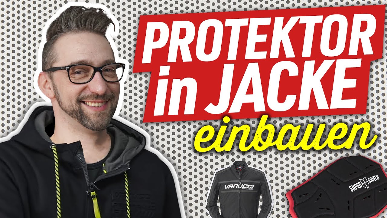 Rückenprotektor in Motorradjacke einbauen!