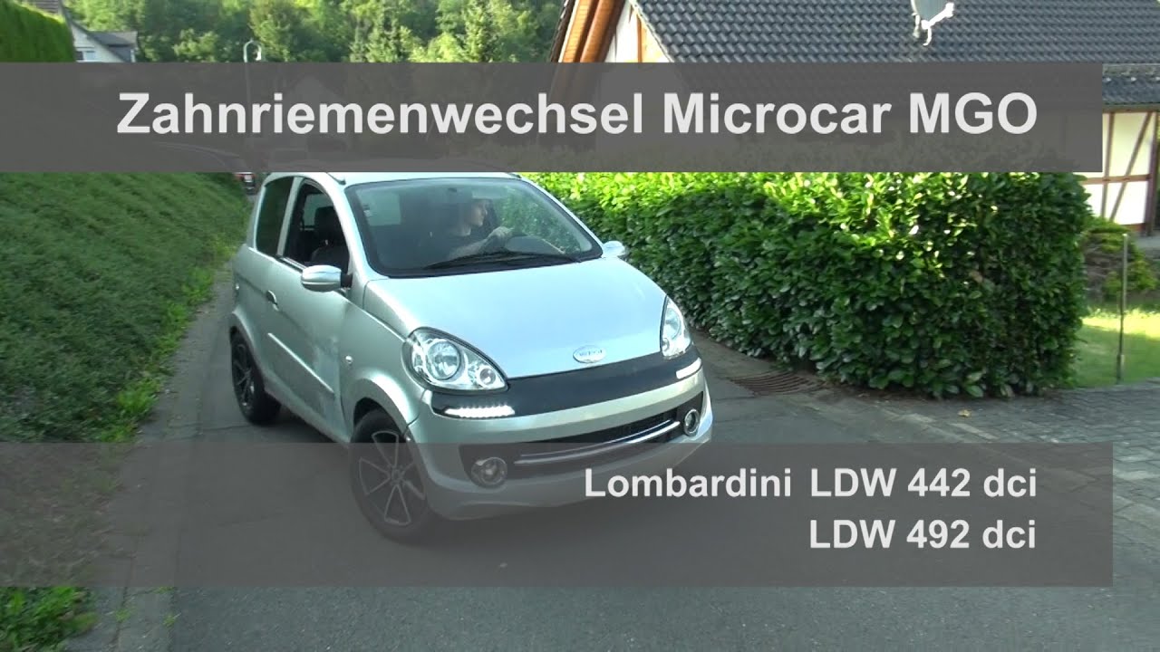 Zahnriemenwechsel Lombardini LDW 442 dci LDW 492 dci Microcar MGO Mopedauto