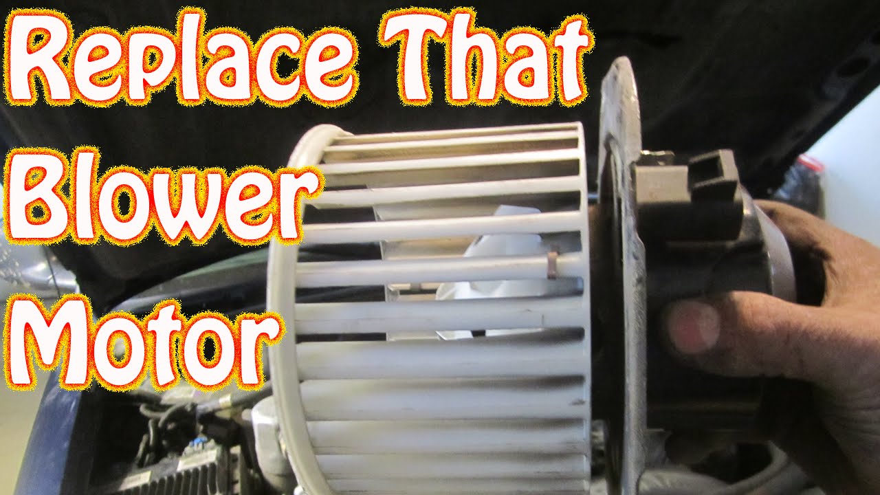 DIY How to Replace a Noisy Heater \ AC Blower Motor on a Chevy Blazer S10 GMC Jimmy - Blazer No Heat
