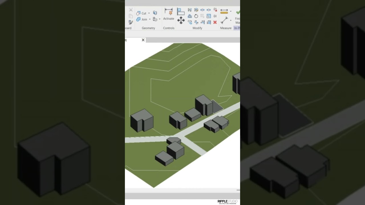 Modelling a site surrounding in Revit#residentialprojects #revittutorial #sitemodelling#architecture