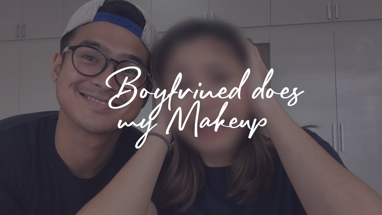 BOYFRIEND DOES MY MAKE UP CHALLENGE | Mika Reyes