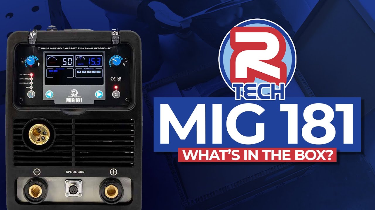 R-Tech Digital MIG 181 Welder - What's in the Box?