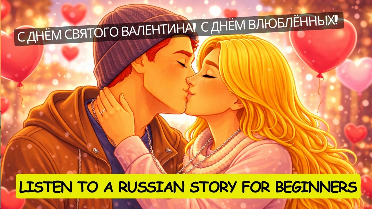 Russian Listening Practice | Happy Valentine’s Day! (Slow Russian A1)