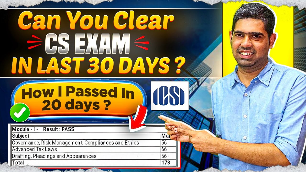 From Zero to CS in 30 Days &mdash;Are 30 Days Enough? I Did It in 20! CS Exam December 2025 |CS Executive