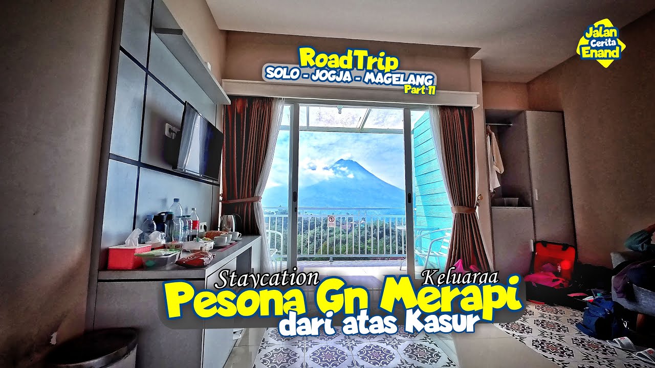 Staycation View Merapi Merbabu di Magelang ‼️Pesona Ketep #hotel #merapi #merbabu