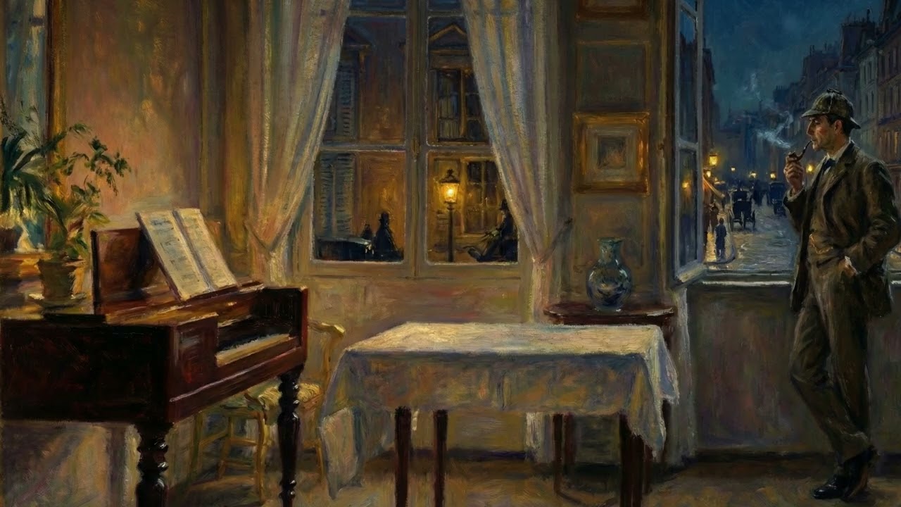 Midnight in Paris Window🗼 | Jazz