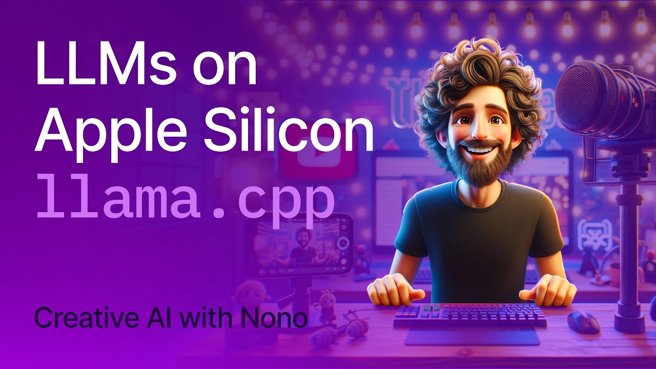 LLAMA 2 on APPLE SILICON with LLAMA.CPP — Creative AI with Nono · Live 107