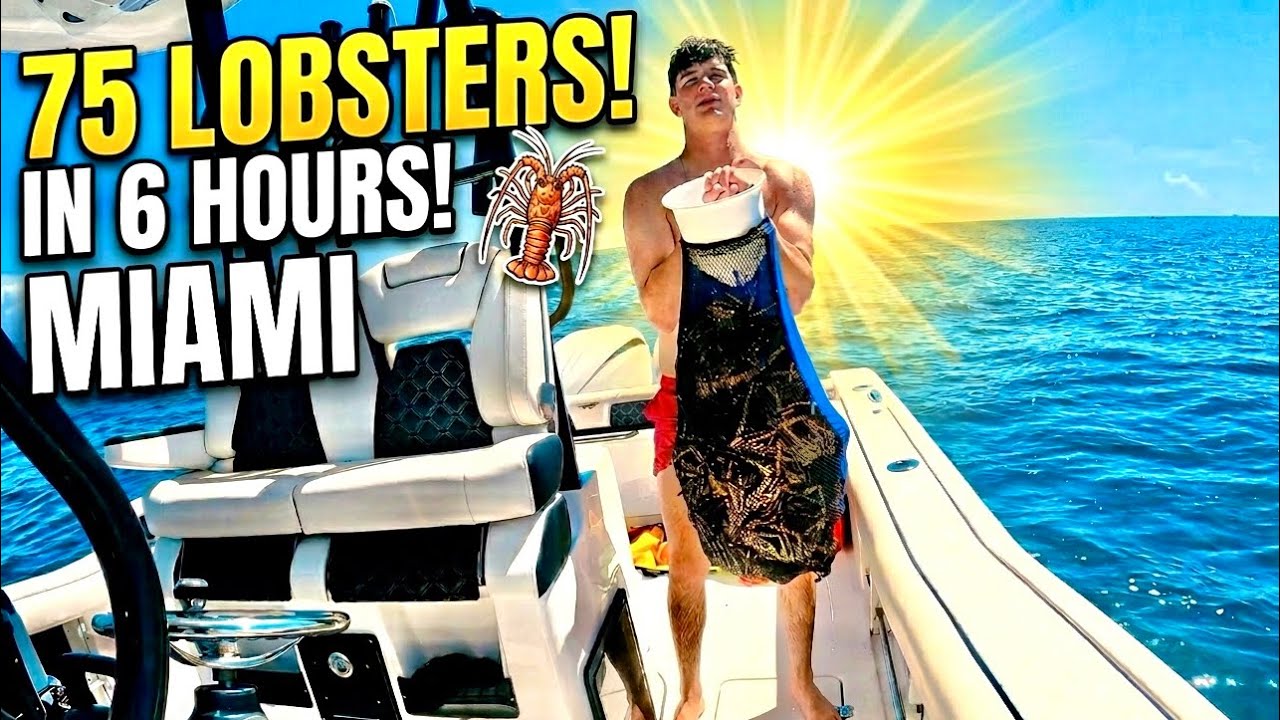 We Caught 70+ Lobsters in 6 Hours! 2025 Mini Season 🦞 Diving Miami & Ft.Lauderdale Florida Reefs