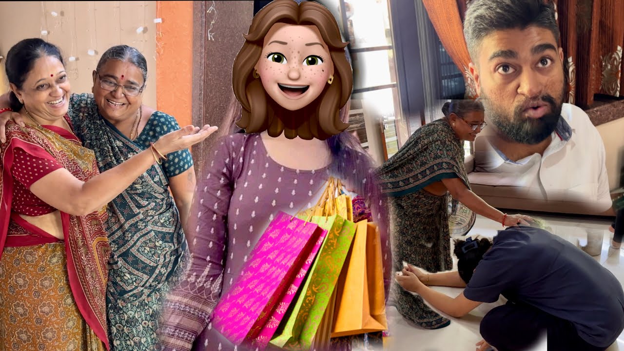 Masi nayi bahu ko dekhke bahot khush huye. Aur shaadi ki shopping sab ko dikhai.