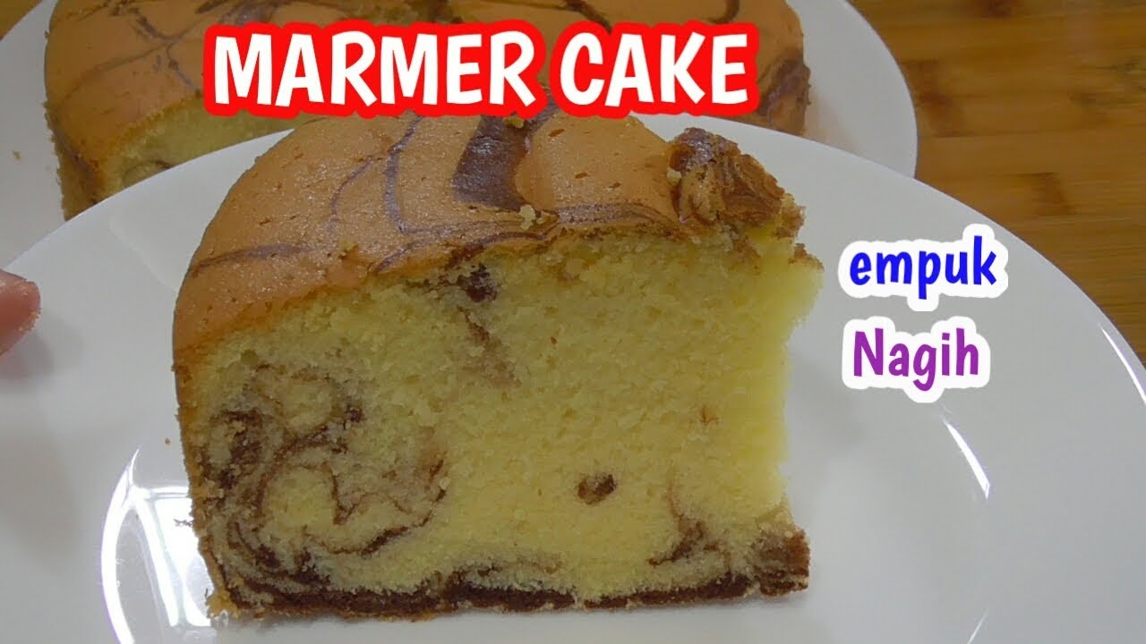 Resep MARMER / MARBLE CAKE All in One yang Empuk dan Lembut