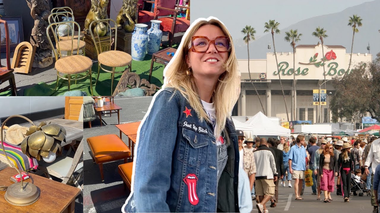 Je vais à la BROCANTE de mes RÊVES en CALIFORNIE ! Rose Bowl Flea Market