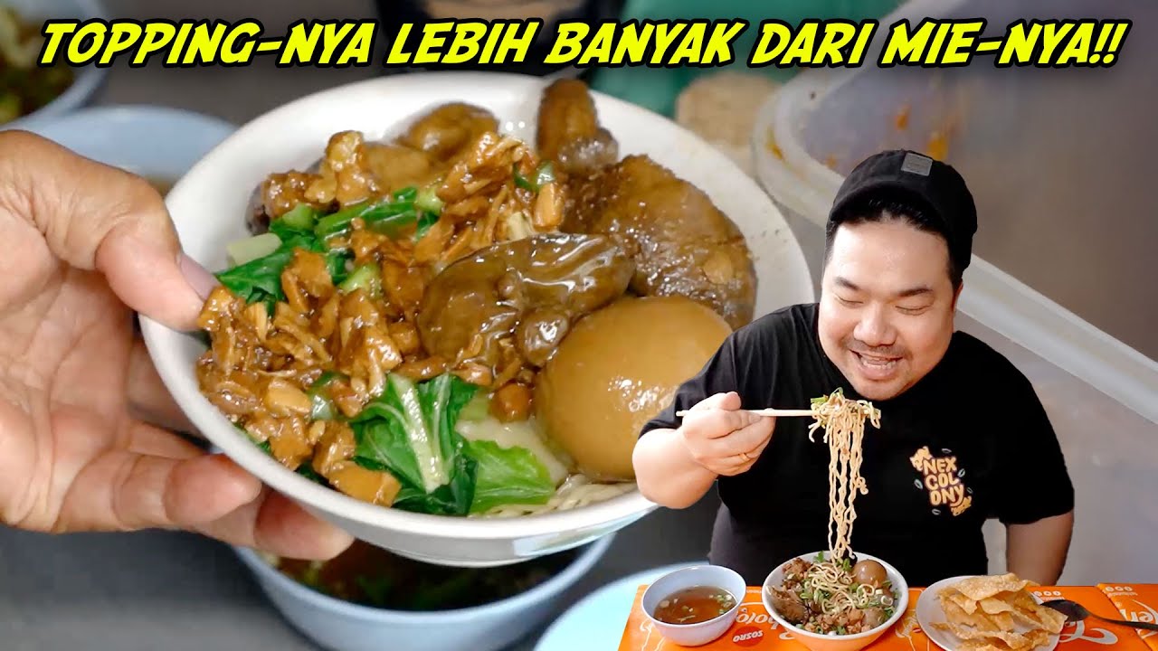 MIE AYAM TOPPING BRUTAL INI UDAH JUALAN HAMPIR 40 TAHUN!!