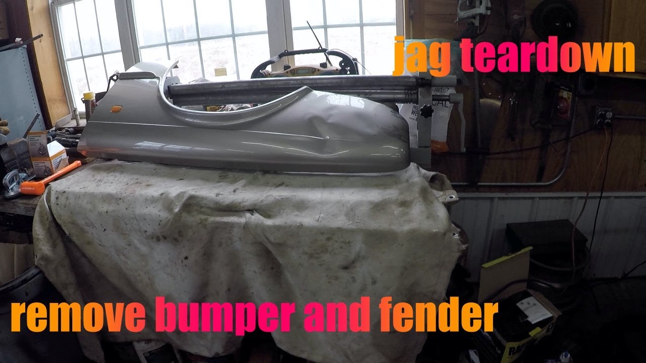 96 xj6 started bodywork  removed front 1 bumper and fender