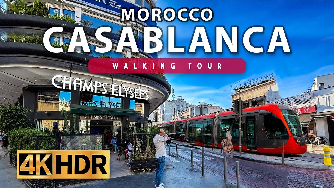 Casablanca, Morocco Walking Tour - Derb Omar - 4K 60FPS HDR
