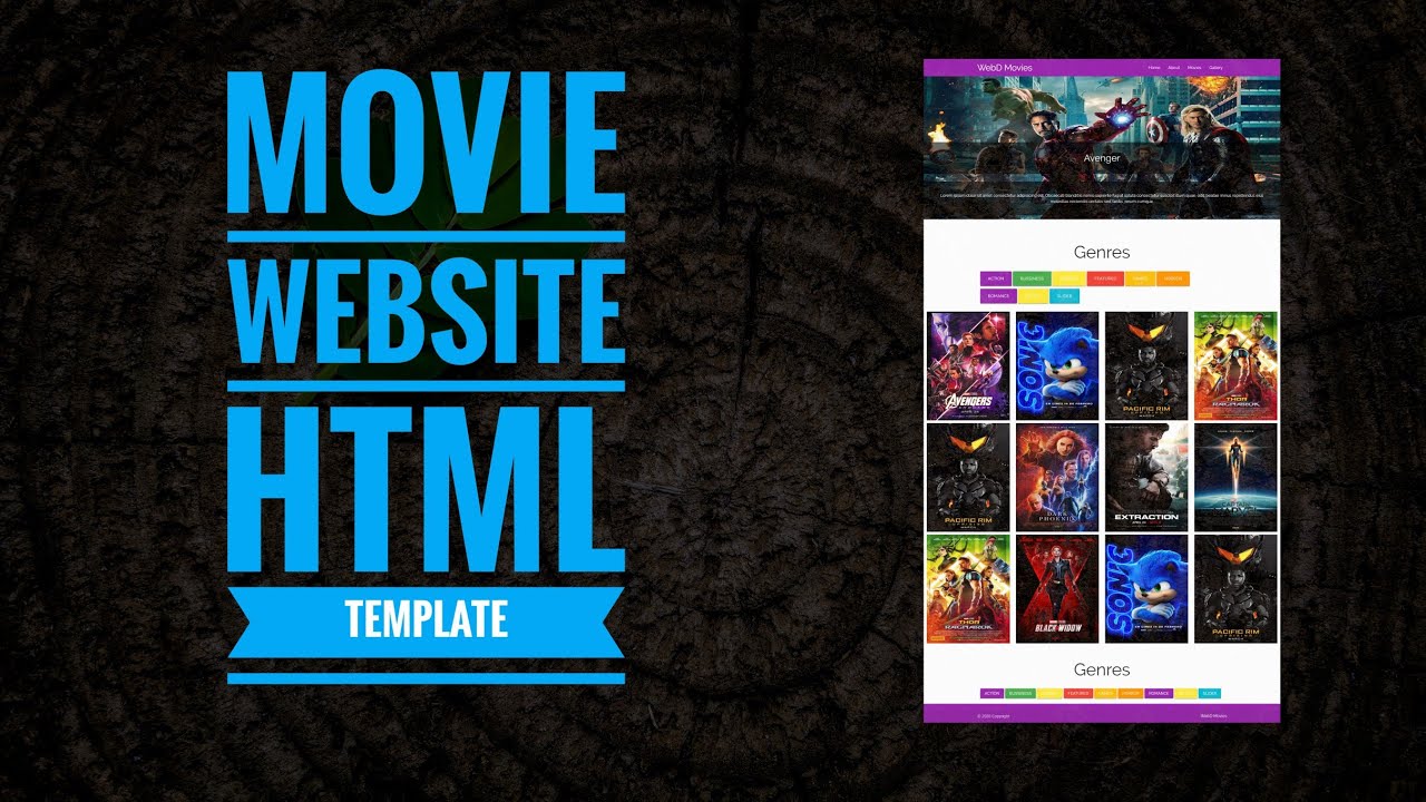 How To Make A Movie Website (UI) Using HTML CSS And MaterializeCss Step By Step