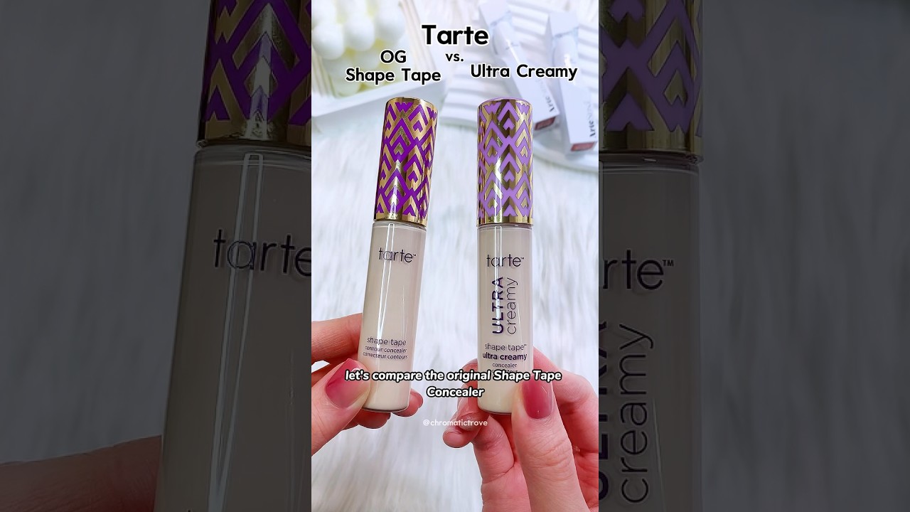 Tarte Shape Tape vs. Ultra Creamy Concealer (8B) 