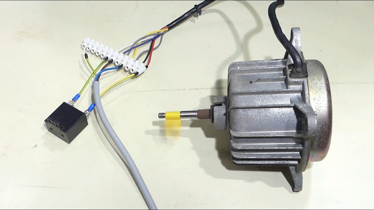 Como conectar un motor de 7 cables (motor de ventilador de un aire acondicionado)