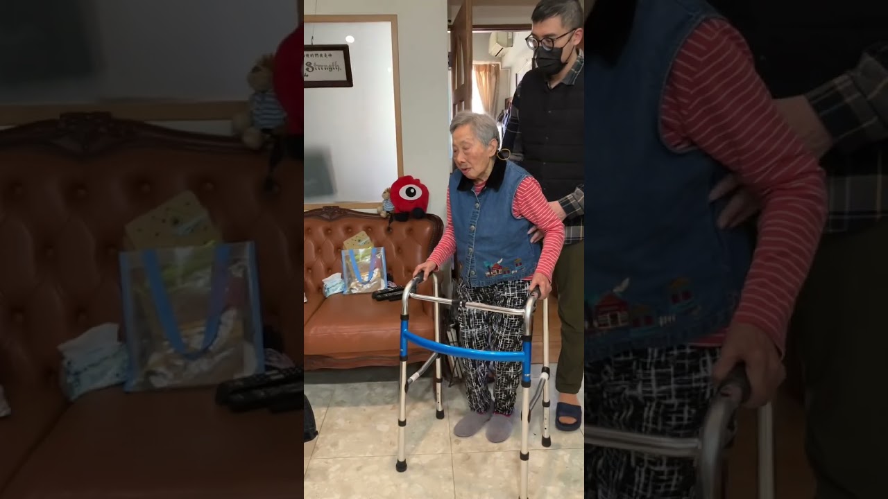 2024年的第一堂復健課也是第12次復健課。這次長照專案復健課也將告一個段落了。雖然王老師今天精神不太好，還是努力完成課程。Good Job! #王老師的日常 #90歲 #復健 。2024/01/2。