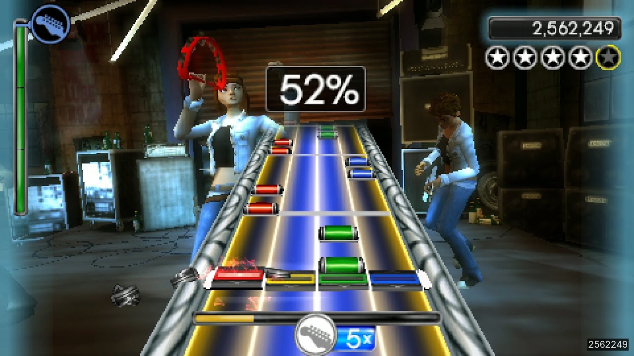 Hysteria - Muse FC (Rock Band Unplugged) HD Gameplay (PSP)