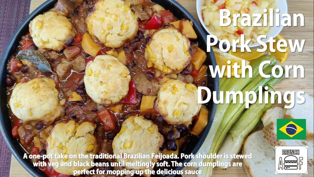 Brazilian Pork Stew with Corn Dumplings