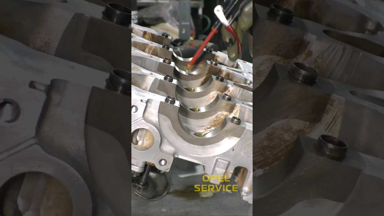 Engine Assembly - Step by Step - Main Bearings and Crankshaft #shorts