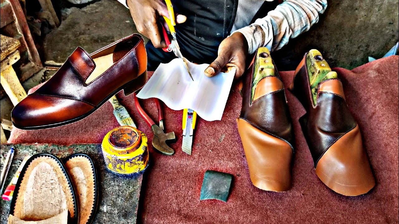 Making Leather Shoes from Scratch! DIY | how to make shoe