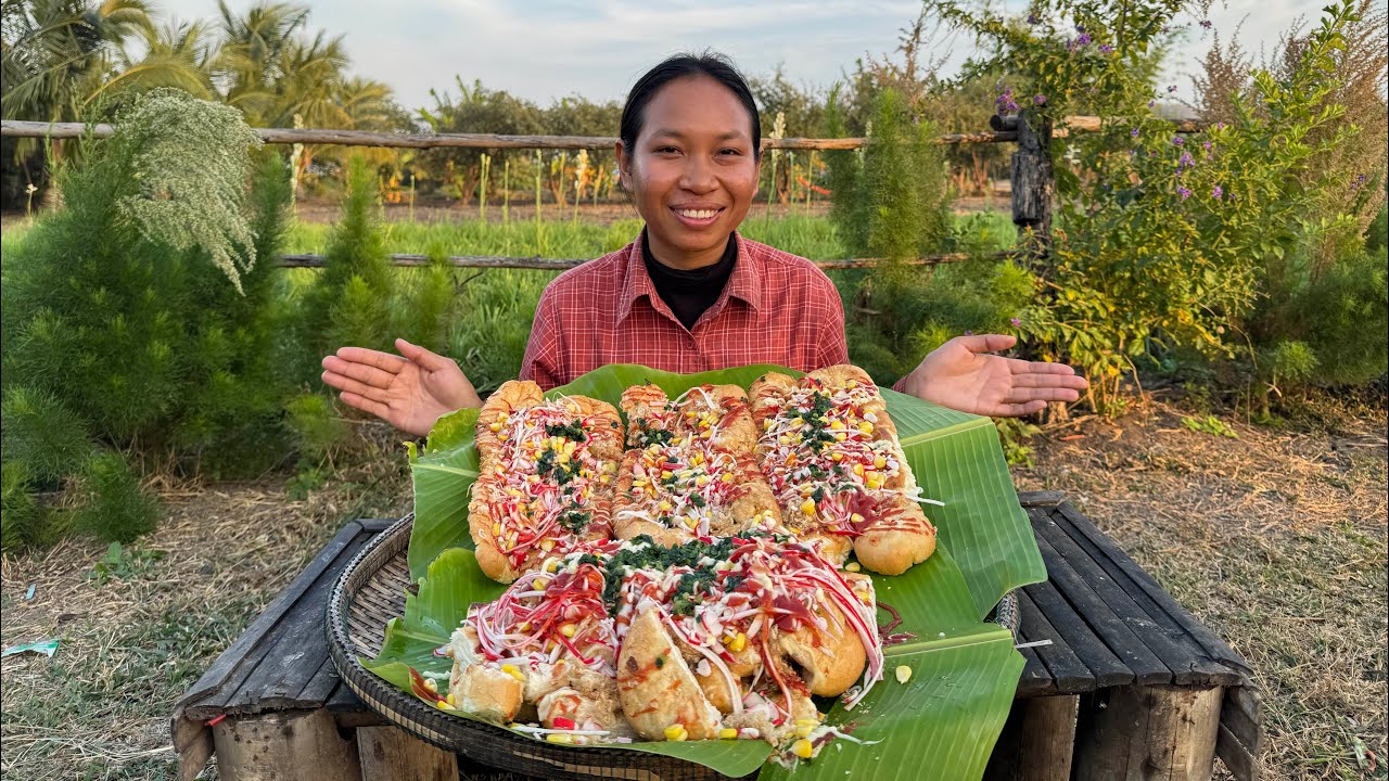 នំបុ័ងដំដាក់គ្រឿងពិសេស