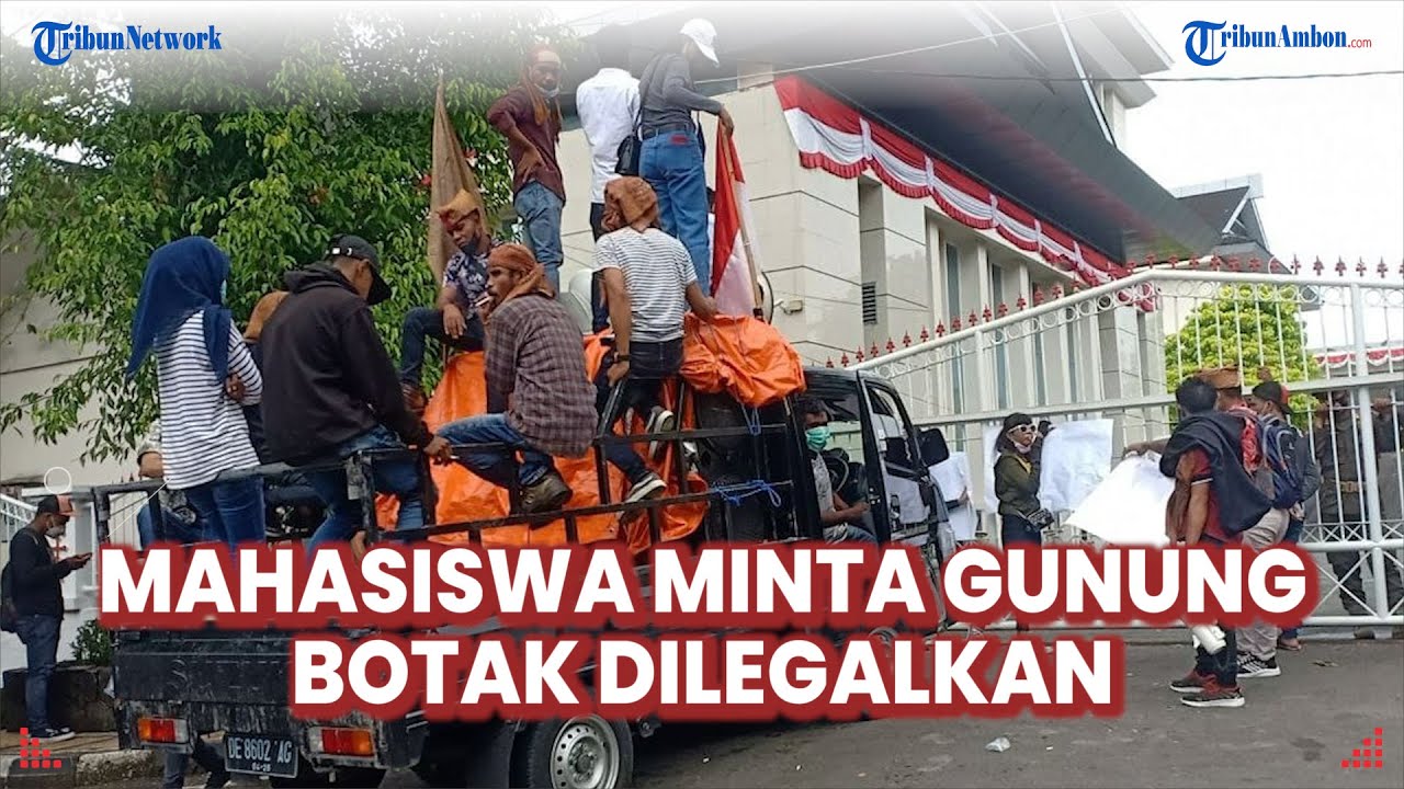 Minta Gunung Botak Dilegalkan, Aliansi Mahasiswa Buru Seruduk Kantor Gubernur Maluku