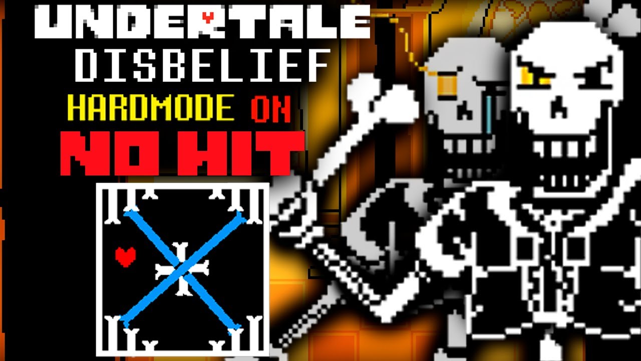 DISBELIEF PAPYRUS HARD MODE - Phase 1 - 2 NO HIT IN ONE RUN (DEMO)