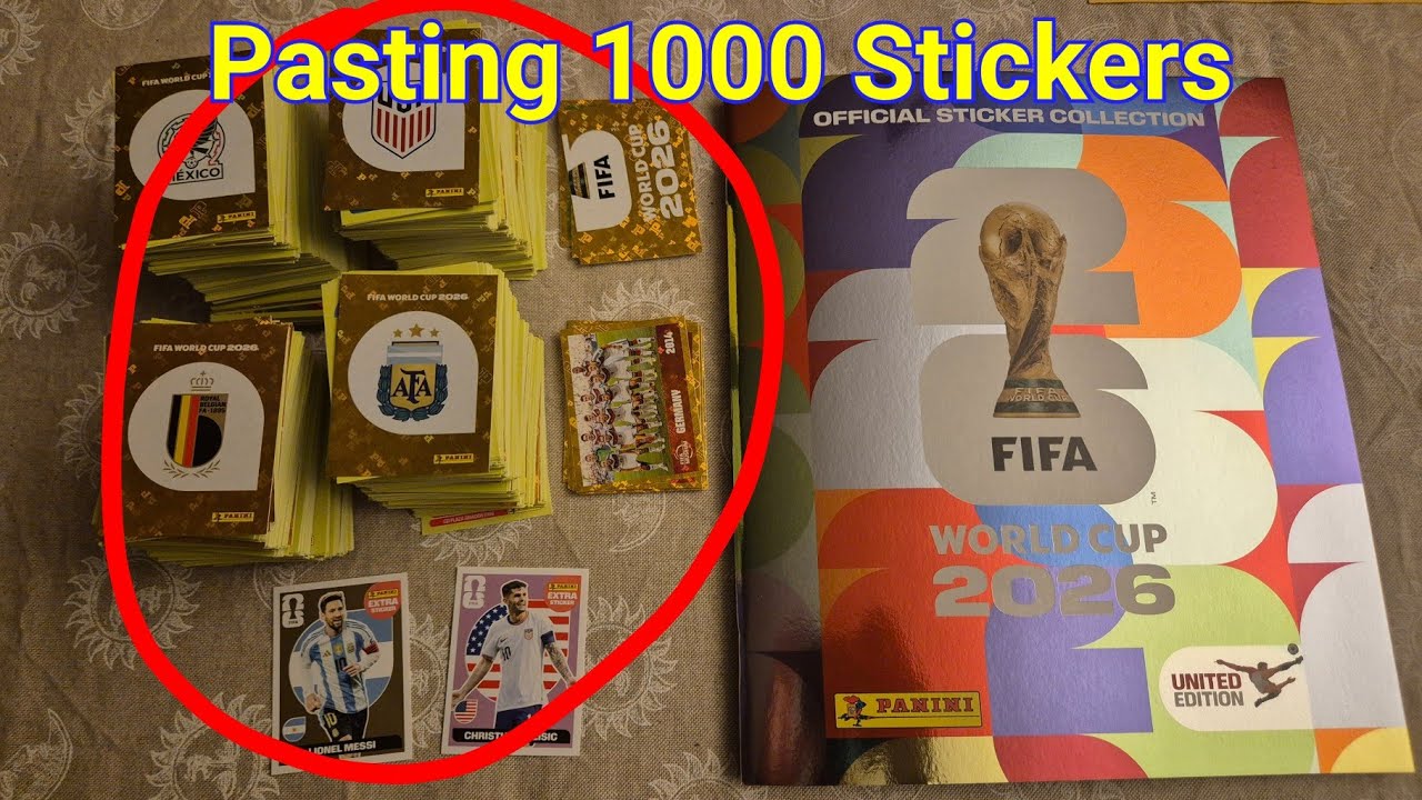 ВПЛЕИВАЮ 1000 НАКЛЕЕК в свой альбом | Альбом с наклейками Panini FIFA World Cup 2026 #panini