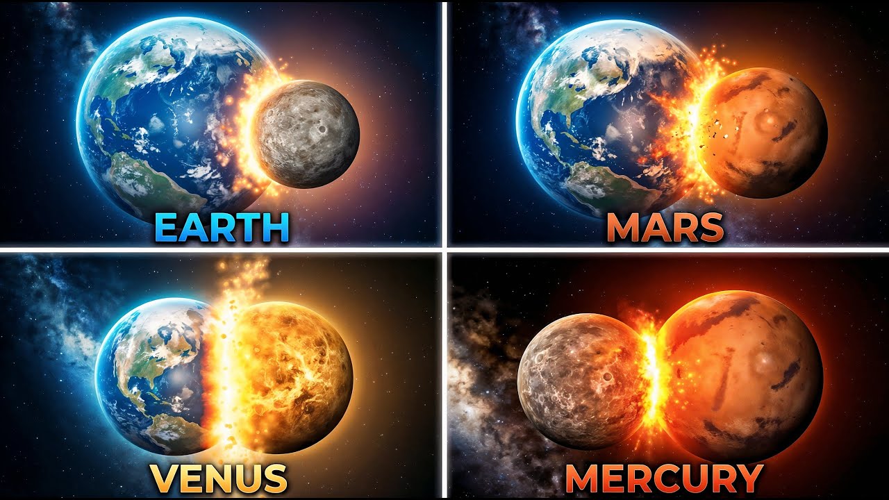 Earth vs Mars, Venus & Mercury | Universe Sandbox