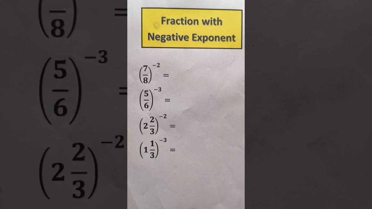 Pangkat Negatif Ini Menjebak 😬| Quick Math In Second