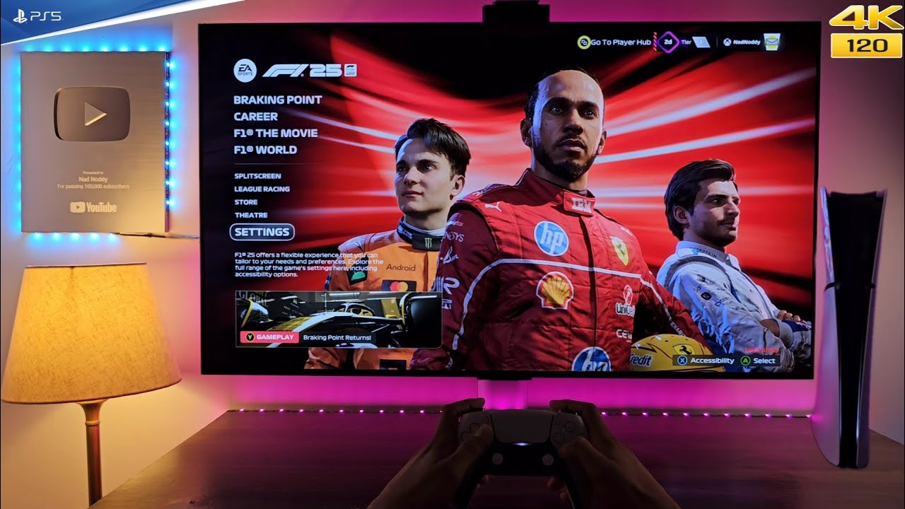 F1 25 (PS5 Slim) Gameplay | 4K HDR 120FPS