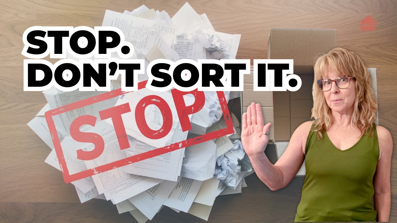 Decluttering Old Papers: Stop Sorting and Do This Instead