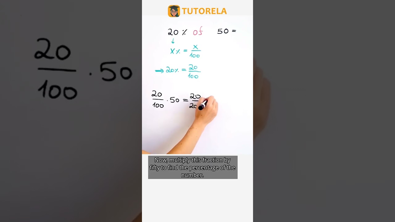 How to Calculate 20% of 50 Easily! #Math #Percentage #Quantity,Percentage,PercentageValue