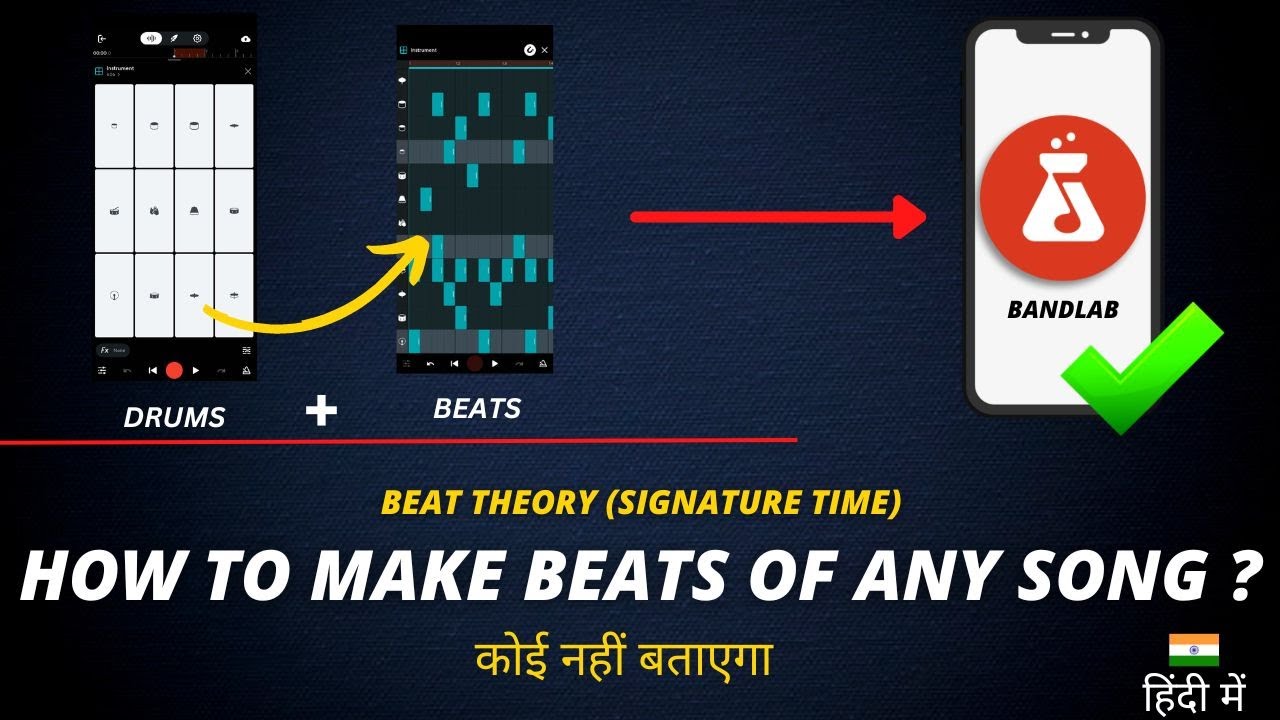 How To Make Beats Of Any Song | Signature Time | Bandlab Hindi Tutorial | Anybody Can Mix