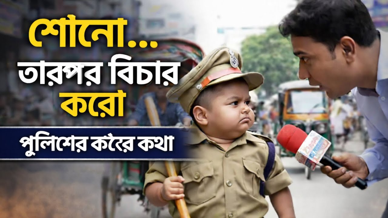 পুলিশকে বাচ্চাটা কি বলল এটা ।শেষ পর্যন্ত দেখবেন। Bangla funny video.Emotional viral 26 December 2025