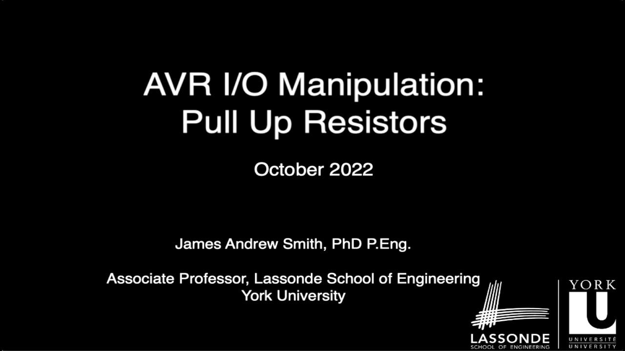 AVR I/O Manipulation: Pull Up Resistors
