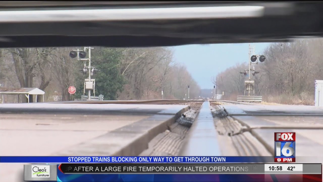 Concern After Stopped Train Blocks Town's Only Railroad Crossing for Hours