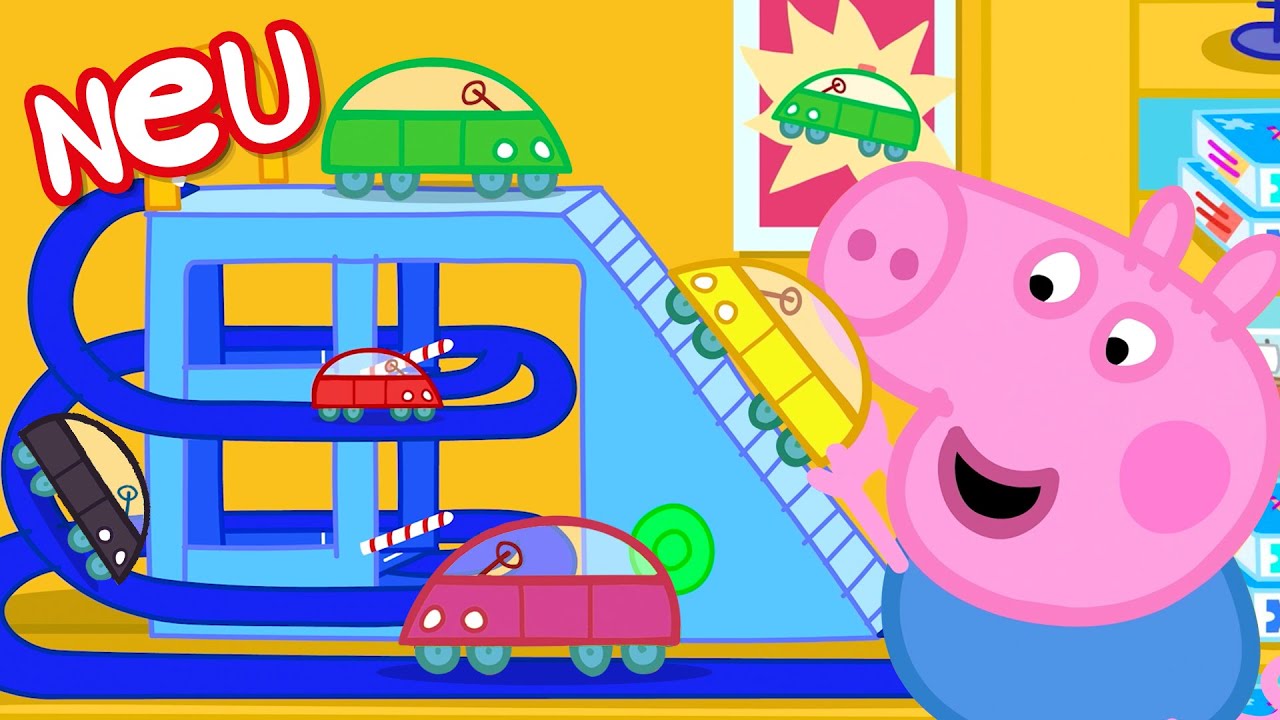 Peppa-Wutz-Geschichten | George Spielt Mit Spielzeugautos | Videos für Kinder
