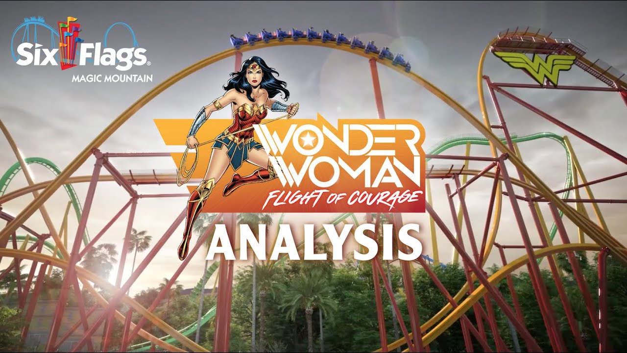 Wonder Woman Flight of Courage Analysis New for 2022 at Six Flags Magic Mountain RMC Raptor Coaster